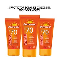 3 Protector Solar de Color Piel 70 SPF- Dermosol