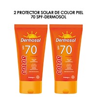 2 Protector Solar de Color Piel 70 SPF-Dermosol