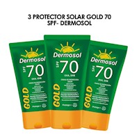 3 Protector Solar Gold 70 SPF- Dermosol