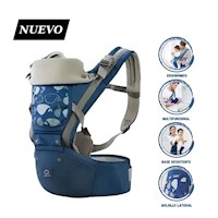 Canguro Para Bebé Ergonómico Ballena 3 en 1 Azul