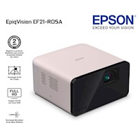 Proyector Láser Portátil Smart Epson Epiqvision Ef21 - Rosa Cuarzo - V11Hb35220