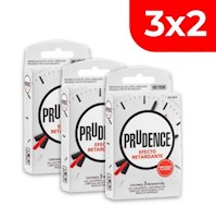 3x2 Preservativo Prudence Retardante - Caja 3 UN