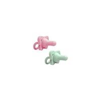 Set 2 Chupones de Silicona
Happy Paci verde y rosado