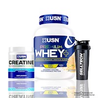 Pack Premium Whey+Usn 5lb Vainilla+Creatine Usn 300gr+Shaker