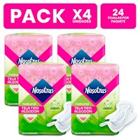 Pack x4 Toallas Higiénicas Nosotras Invisible Clásica 24 un