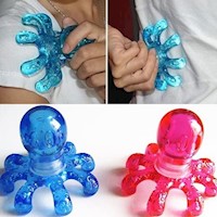 1 masajeador portátil multifuncional con forma de pulpo para aliviar el estrés