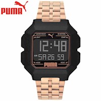 Reloj Puma Remix P5035 para hombre Digital Dorado Negro