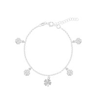 Pulsera Trebol Plata 925