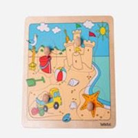 Juguete Didactico Rompecabezas de la Playa para Niños