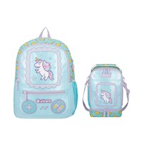 Pack Mochila + Lonchera Aqua Unicorn Xtrem