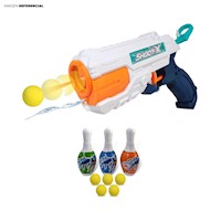 Pistola de Agua 2 en 1 + Lanza Pelotas para niños