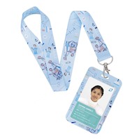 Porta Fotocheck de PVC y Lanyard KAMED Diseño Médico
