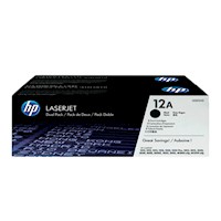 TONER HP Q2612AD (12AD) NEGRO (PACK 2)