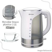 Hervidor plastico 2.5L blanco Imaco KE2500