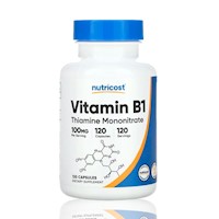 Vitamina B1 100Mg Nutricost (Tiamina) 120 Capsulas