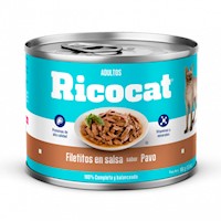 Ricocat Pavo Adulto Filetitos En Salsa Lata x 5.64 Oz