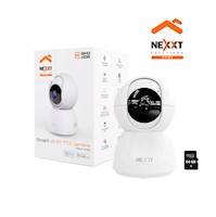 Cámara Wifi PTZ Nexxt NHC-IP10 3MP Audio Bidireccional Deteccion humana +SD 64GB