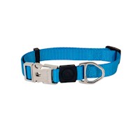 Collar Ajustable Deluxe para Perros Petmate Azul 3/4"x14-20"