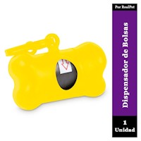 Dispensador de Bolsas para Desechos de Perro Amarillo