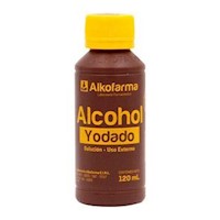 Alcohol Yodado Alkofarma - Frasco 120 ML