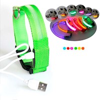Collar LED Verde - L