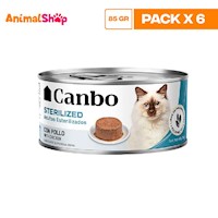 Canbo Gato Pate Esterilizados Ad Lta 85Gr X 6 Un