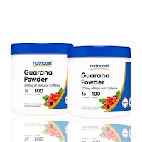 Cafeína Natural Guarana Powder Nutricost 100 Serv PackX2