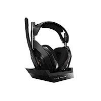Audífonos Gamer Astro A50 Lightspeed Wireless con Base Station Negro