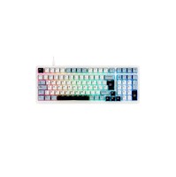 Teclado Gamer Aula F99 Cableado SP Blue-White-Dark Purple-Grey Wood V3 Switch