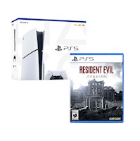 Consola PlayStation 5 Slim con Lector de Discos + Resident Evil Requiem