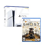 Consola PlayStation 5 Slim con Lector de Discos + Ghost of Yotei