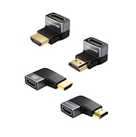 Adaptador HDMI 2.1 Cabletime 270° Macho a Hembra 8K 60Hz CP42G