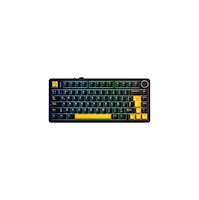 Teclado Gamer Aula F75 RGB Tri-modo Español Reaper Switch Negro/Amarillo