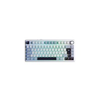 Teclado Gamer Aula F75 RGB Inalámbrico Español Reaper Switch Azul/Blanco/Morado