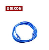 Cable Patch Cord Dixon 3Metros UTP Cat.5e 24 AWG COBRE LSZH RoHS Azul