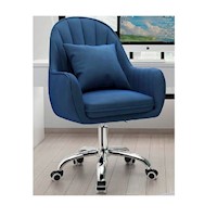 DM SILLA GIRATORIA QUIRA  DE ESCRITORIO AZUL