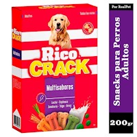 Snack para Perros Adultos Ricocrack Multisabores 200 gr