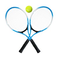 RAQUETAS DE TENIS MÁS PELOTA PARA NIÑOS