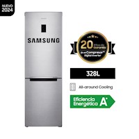 Refrigeradora Samsung 328LT All Around Cooling RB33J3230SA/PE Plateado