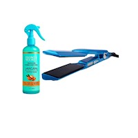 Plancha Alisador Cabello ROZIA + Protector Térmico Argan Flower Secret