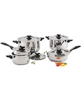 Juego De Ollas Record Marquesa Acero Inoxidable - 10 Piezas