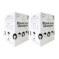 2 Shampoo pinta canas Negro x10 - JamPaq 25ml