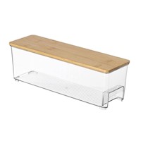 Organizador  Acrílico Tipo Contenedor Bamboo | SaviHome