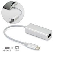 Adaptador Tipo C a Ethernet Rj45 Lan Windows USB-C Laptop