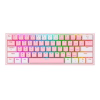 Redragon - Teclado Fizz Pro K616 RGB Wireless Switch Red Español / Pink-White