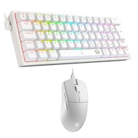 Redragon - Kit S143W K617 Switch Red + M724 Wired - White