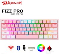 Teclado Inalámbrico Redragon Fizz Pro-Rosaa