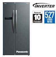 Refrigeradora Panasonic Side by Side 527L Inverter BS90 Color Silver