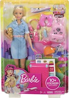 Barbie Travel viajes con cachorro, equipaje y más de 10 accesorios