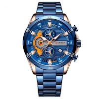 Reloj Curren Hombre Acero Azul CUR-55